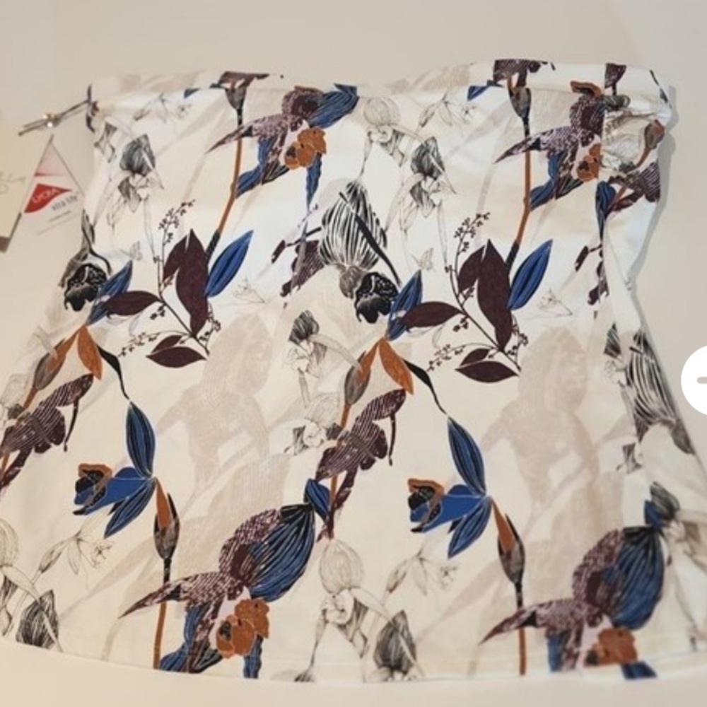 NWT Calia Floral Print Strapless bathing suit top